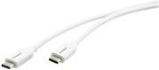 White USB 3.2 Gen 1 cable, 0.9 meters long, featuring two USB Type-C connectors with a sleek, flexible design for high-speed data transfer.