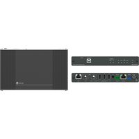 Black Kramer Electronics AV transmitter & receiver with multiple ports and LED indicators on front panel.