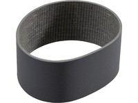 Gray rubber printer/scanner spare part belt with a textured inner surface, designed for compatibility with Kyocera devices, featuring a smooth outer finish.