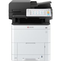 Kyocera ECOSYS MA4000cifx laser printer, white and black, touchscreen display, A4, 1200x1200 DPI, 40 ppm.