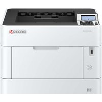 White KYOCERA ECOSYS PA5500x printer with LCD screen, control panel, and front paper tray.