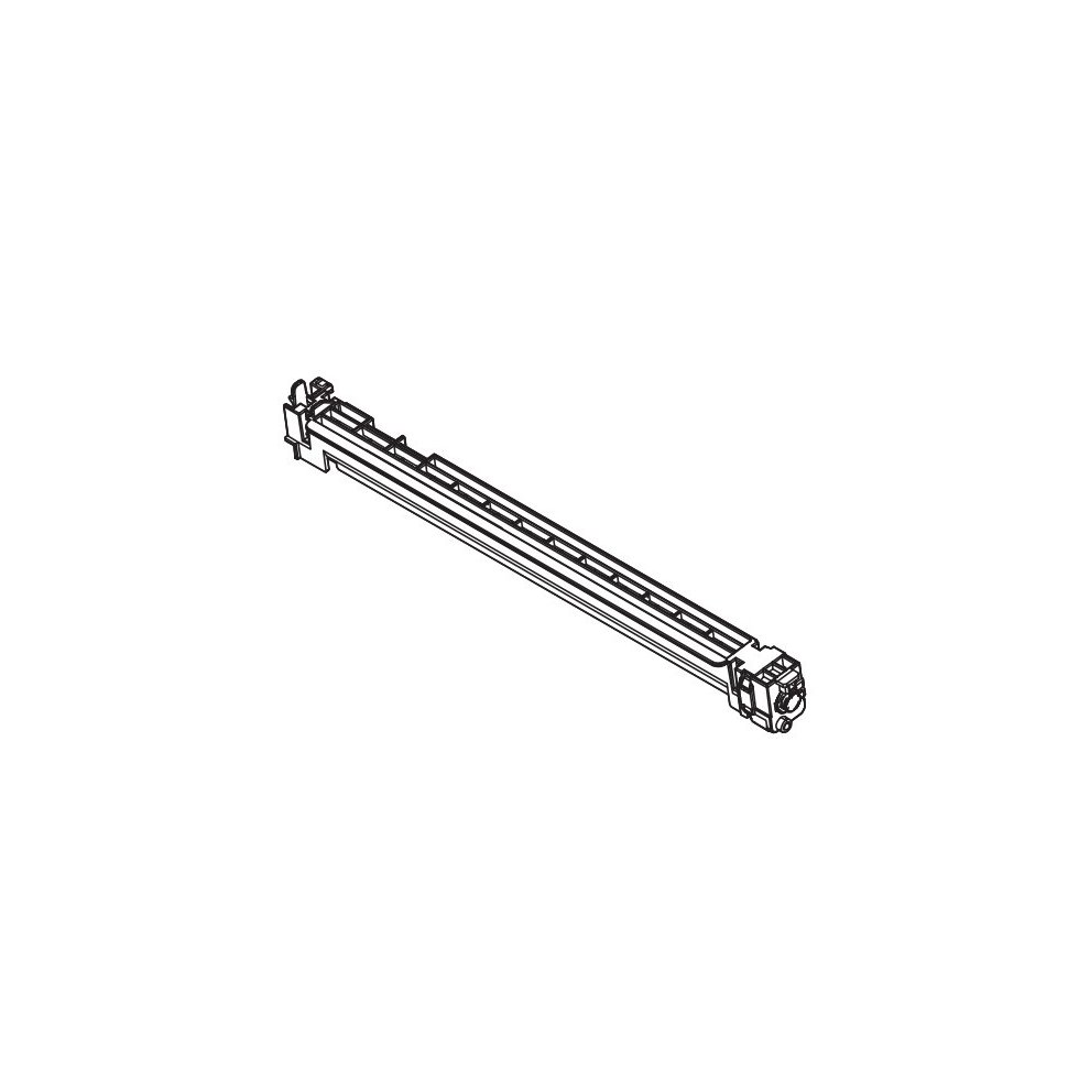 Kyocera MC-3100 is a long, narrow black toner cartridge with a sleek design, featuring a connector at one end and a smooth surface for easy installation in printers.