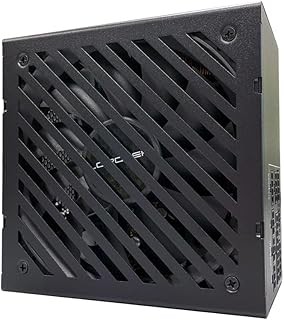 Black metal power supply unit with a slotted ventilation design, featuring an 850 W capacity and 20+4 pin ATX connector, labeled LC-Power LC6850G-SI V3.1.