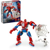 LEGO Marvel Spider-Man Mech vs. Anti-Venom Playset with red-blue mech and white figure, includes box.
