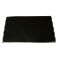Black laptop display panel with a sleek silver bezel, designed as a spare part for Lenovo laptops, featuring a flat, smooth surface.