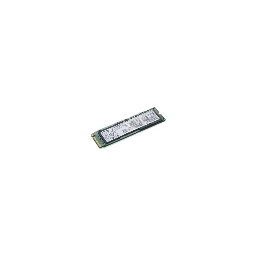 Lenovo 00JT050 256 GB M.2 PCI Express 3.0 internal solid state drive, featuring a green circuit board with a slim, elongated design and labeled specifications.