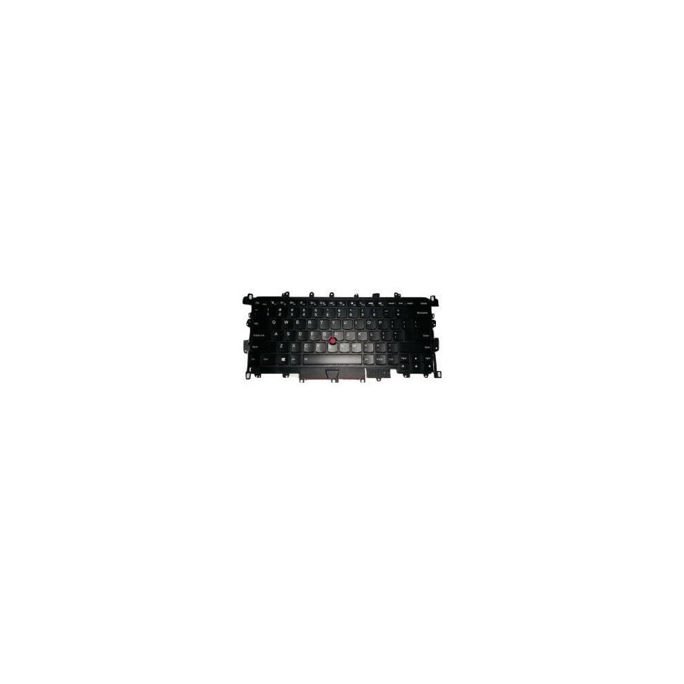 Black Lenovo 00JT873 laptop spare part keyboard featuring a standard layout with individual keys and a sturdy plastic base.