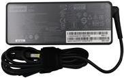 Lenovo 01FR052 90W AC adapter in black with a UK plug, featuring a textured surface, a power cord, and technical specifications printed on the side.