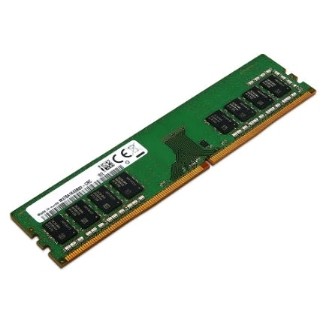 Lenovo 03T7218 memory module features a green PCB with black memory chips, measuring 4 GB, designed for DDR3 compatibility with a gold connector edge.