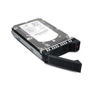 Lenovo 1.2 TB SAS 2.5" internal hard drive with a sleek black casing, featuring a red and gray connector and ventilation slots for efficient cooling.