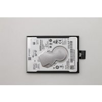 Lenovo 5400 RPM hard disk with silver casing, black edges, and label with specifications on top.