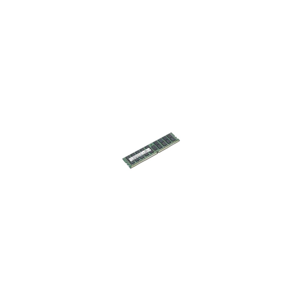 Green 4 GB DDR3 240-pin DIMM memory module by Lenovo, featuring a slim design with multiple chips on the surface for efficient data processing.