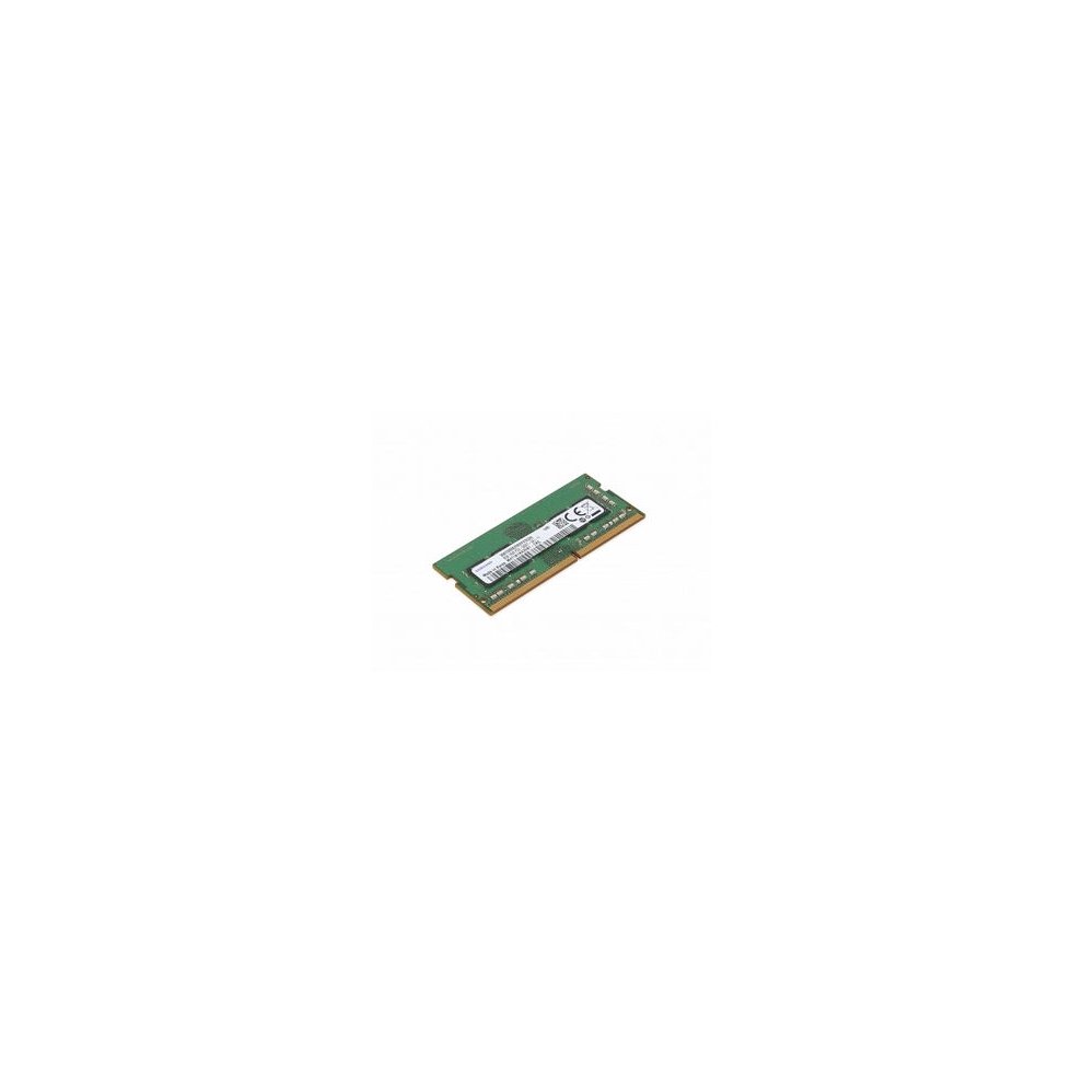 Green Lenovo DDR3 memory module, 8 GB capacity, featuring a single stick design with gold connectors and a label detailing specifications.