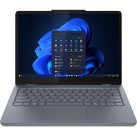 Grey Lenovo 13w 2-in-1 laptop with 13.3" touchscreen, Intel Core i5, Windows 11 Pro, and sleek design.