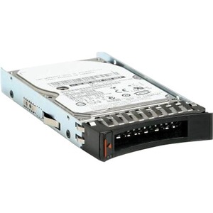 Lenovo 2.5" hard drive with a 900GB capacity, 10K SAS interface, featuring a metallic casing and a black hot-swap tray for easy installation and removal.