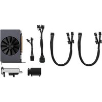 Lenovo NVIDIA GeForce RTX 5060 graphics card, black fan, 8 GB GDDR7, with cables and brackets.