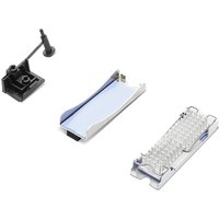 Lenovo 4XF1C39743 computer case part, includes black mount, blue and silver bracket, and silver vented component.
