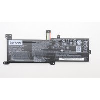 Black Lenovo 5B10W67310 laptop battery with white label, multiple icons, and connector wires.