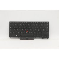 Black Lenovo 5N20W67812 laptop keyboard with red TrackPoint and compact layout.