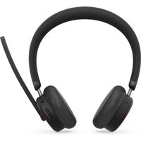 Black Lenovo ANC Headset 6550 with cushioned ear cups, adjustable headband, and attached microphone.