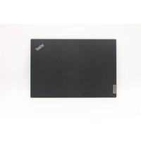 Black Lenovo laptop cover with ThinkPad logo and rectangular shape.