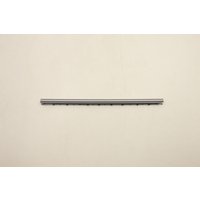 Gray Lenovo hinge cover, slim rectangular shape with small notches along one edge.