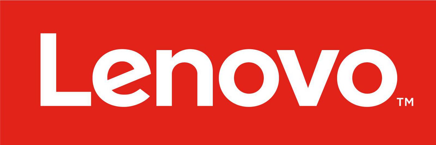 Red background with bold white "Lenovo" logo, featuring a trademark symbol, indicating the brand of the CR2016 coin cell battery.