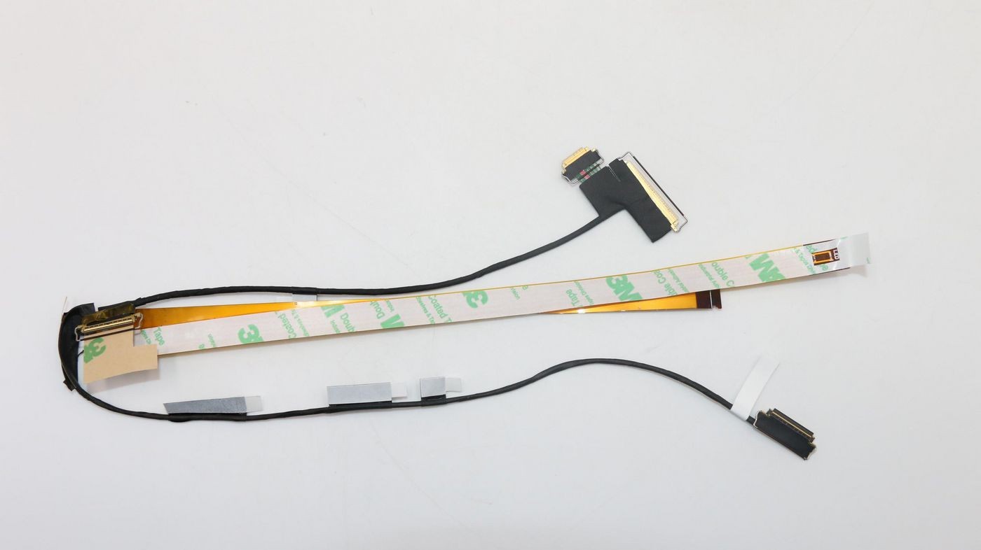 Lenovo HinkPd 460s Compile features a flexible ribbon cable with multiple connectors, predominantly in black and beige, designed for internal laptop connections.