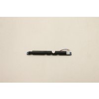 Black Lenovo internal speaker with cylindrical shape, attached wires, and connector on one end.