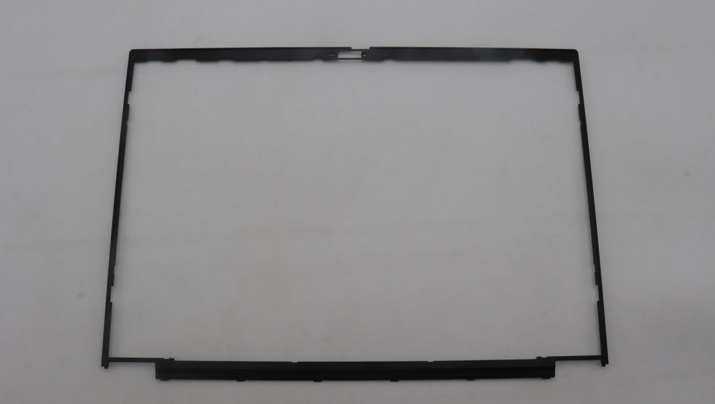 Black plastic frame assembly for Lenovo devices, featuring a rectangular shape with cutouts for components and a smooth finish, designed for infrared cover applications.