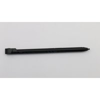 Black Lenovo stylus pen with a sleek design, pointed tip, and integrated clip for 300e Windows 2nd Gen devices.