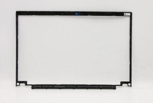 Black plastic cover assembly for Lenovo Ironhide-1, featuring a rectangular shape with cutouts for connectors and a blue indicator light at the top center.
