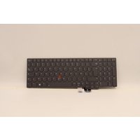 Black Lenovo keyboard P16 G1/G2 FR with red trackpoint and French layout, includes USB connector.