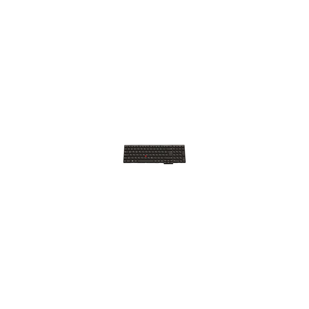 Lenovo non-backlit keyboard in black with a German layout, featuring a sleek design and standard key arrangement for comfortable typing.