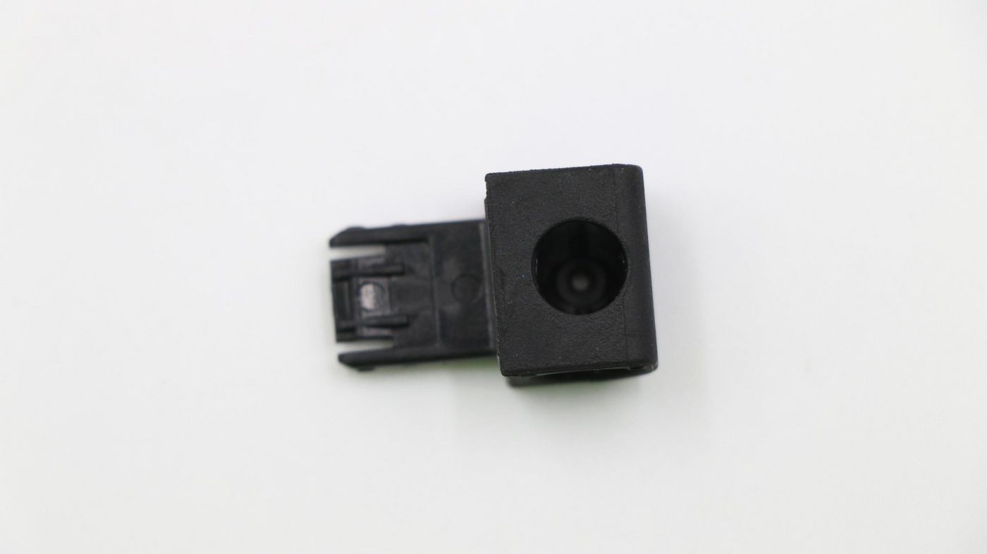 Black Lenovo Lck Mechanical Pen Holder featuring a compact design with a circular opening for holding a pen securely, made of durable plastic material.