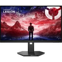 Lenovo Legion 27-inch monitor with slim bezels, black stand, and vivid landscape display.