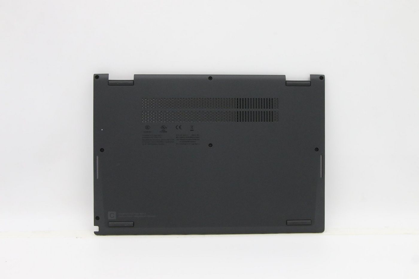 Black Lenovo Lynx-1 (20W8/20W9) FRU with a smooth matte finish, featuring ventilation grilles and various technical labels on the underside.