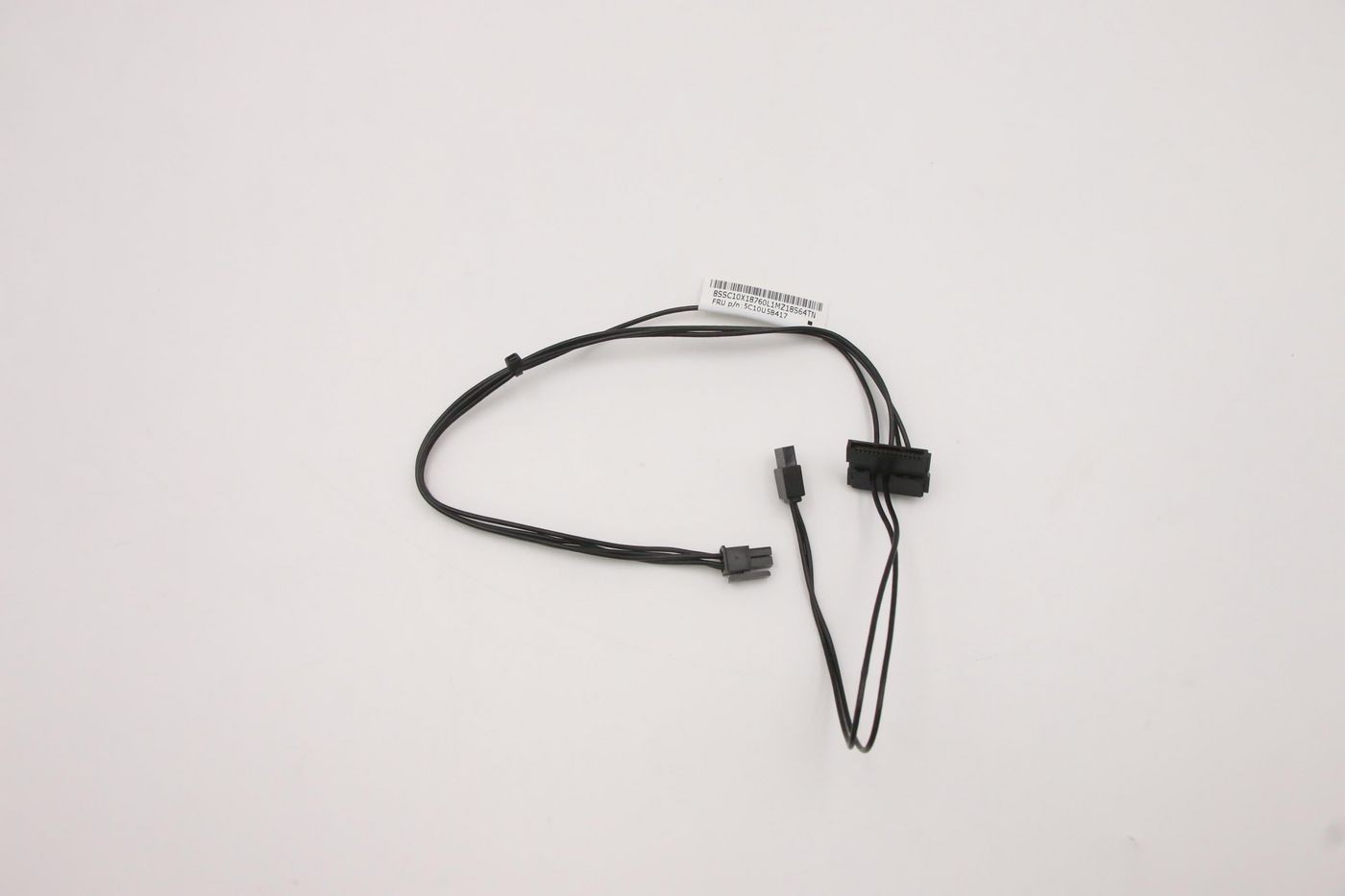 Black Lenovo S Power Cle Ssemly cable featuring multiple connectors, designed for seamless power connectivity in electronic devices.