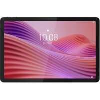 Grey Lenovo Tab Mediatek 10.1" tablet with black bezel, displaying a colorful wave pattern on the screen.