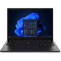 Black Lenovo ThinkPad L13 Gen 5 laptop, 13.3" display, Windows 11 Pro, sleek design, backlit keyboard.