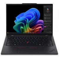 Lenovo ThinkPad T14s Gen 6 Laptop, black, 16GB RAM, 512GB SSD, backlit keyboard, colorful screen display.