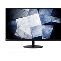 Lenovo ThinkVision S28u-10 monitor, 28-inch, slim black bezel, geometric screen design, round base stand.