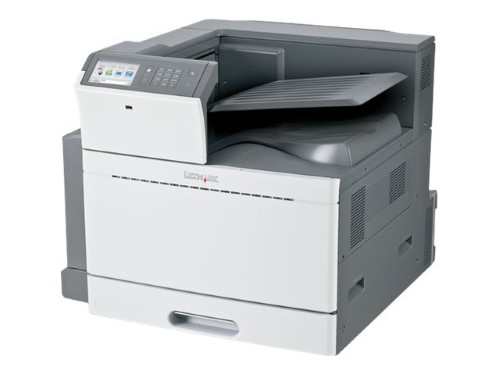 Lexmark LEX40X7560 C950DE Maintenance Kit features a sleek gray and white design, with a control panel and paper tray, designed for efficient printer maintenance.