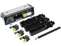 Lexmark 40X8426 maintenance kit featuring a silver metal frame, four black toner cartridges, and green connectors, designed for 200,000 pages in Lexmark MS 810/811 printers.