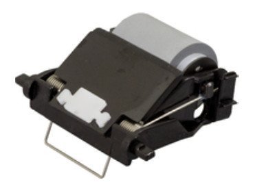Lexmark 40X8435 maintenance kit featuring a black plastic housing with a gray roller, designed for 230V operation and capable of handling up to 200,000 pages.