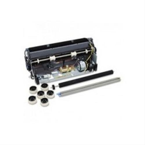 Lexmark 40X8436 maintenance kit with a black and silver color scheme, featuring rollers, a fuser, and components designed for MS 610 printers, rated for 200,000 pages.