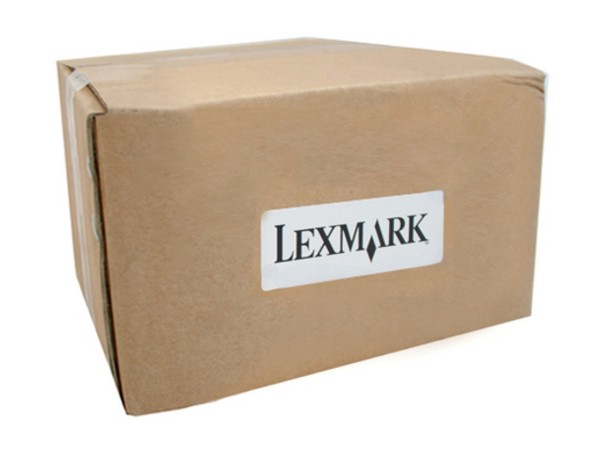 Brown cardboard box with a white label displaying the Lexmark logo, containing the Lexmark 40X9929 Transfer Belt for Lexmark C 4150 printer models.