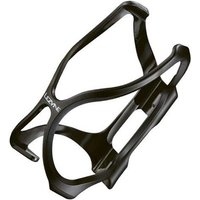 Black Lezyne Flow Bottle Cage with sleek, lightweight design and secure grip for cycling hydration.