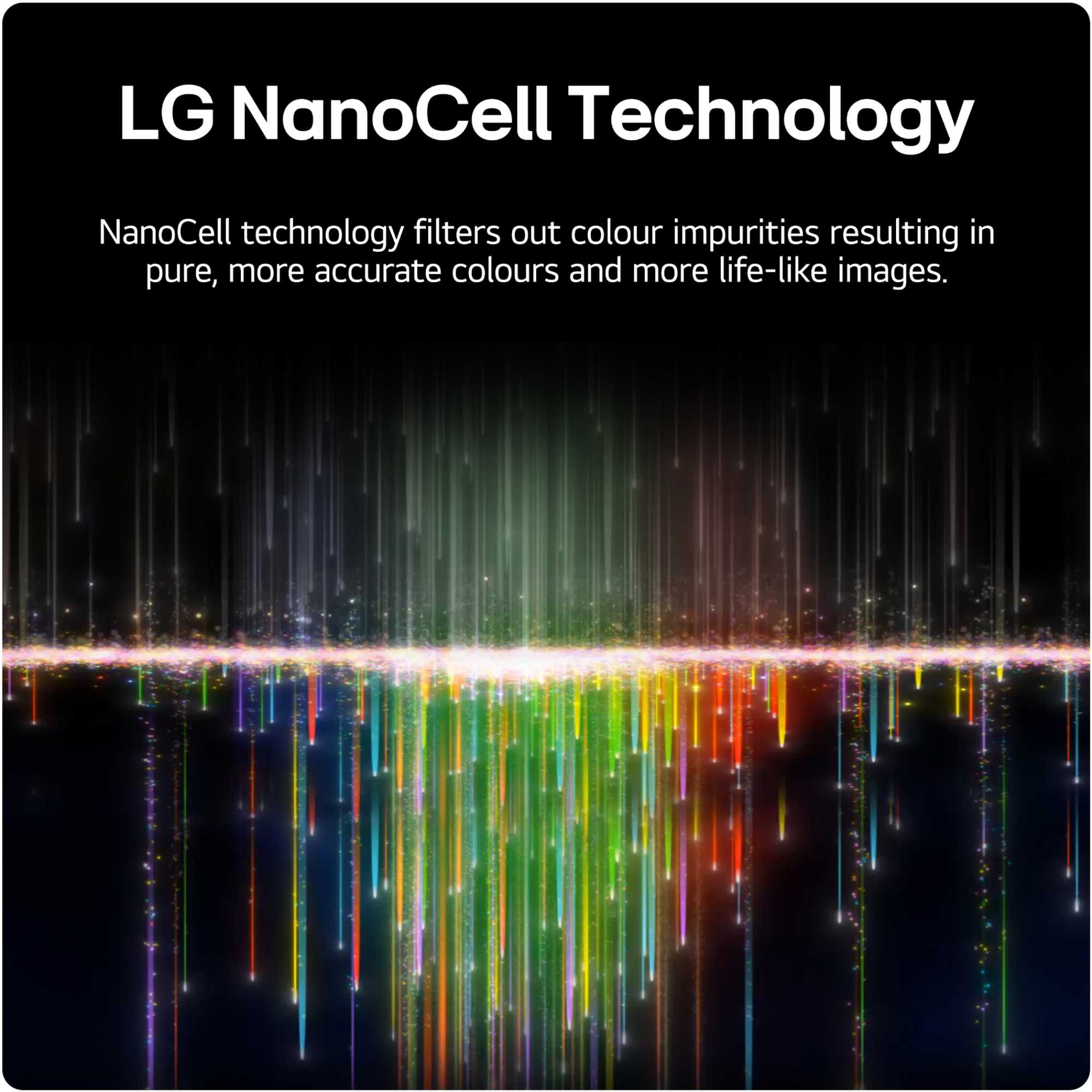 LG 65NANO81T6A 65" NanoCell 4K HDR Smart TV features vibrant colors and sleek design, showcasing advanced NanoCell technology for enhanced image quality.