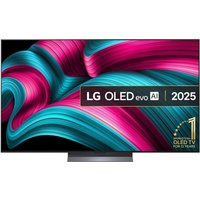 LG 77" OLED EVO 4K HDR Smart TV with thin bezels, vibrant display, and sleek stand, model C5 for 2025.